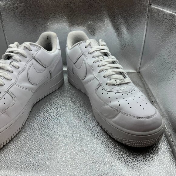 Size 12 Nike Air Force 1 Low Supreme Mens‎ White Athletic Sneaker CU9225-100 main image 13